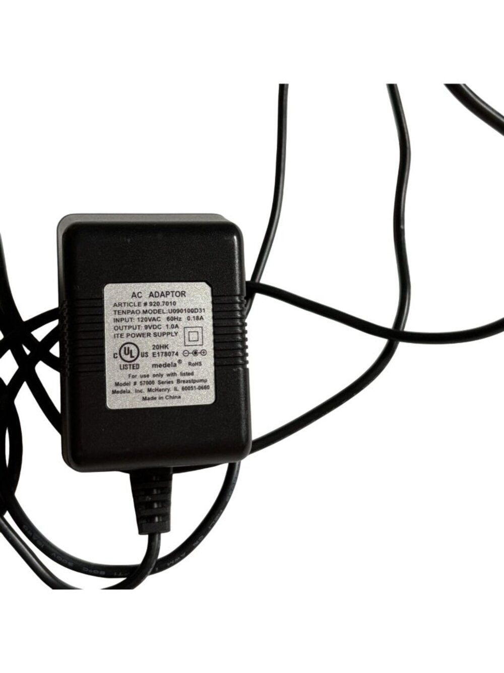 Medela Pump In Style Battery Charger And AC Adaptor (Power Cord)-GUC - Picture 3 of 7